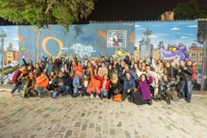 Foto de grupo no Beco do Batman